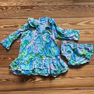 Lilly Pulitzer Long Sleeved Baby Shift Dress
